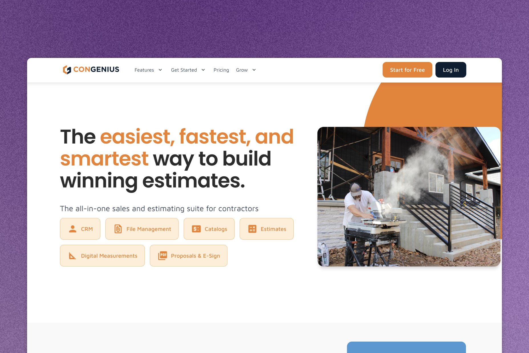 The Framer rebuild's homepage.